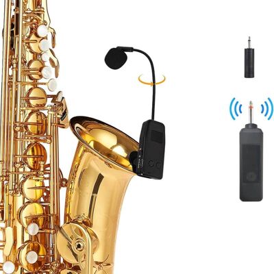Unbranded Wireless Saxophone Microphone System, Clip on Instru... Unbranded Wireless Saxophone Microphone System, Clip on Instru...