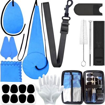 Unbranded Saxophone Sax Cleaning kit with Case Cork Grease,Swa... Unbranded Saxophone Sax Cleaning kit with Case Cork Grease,Swa...