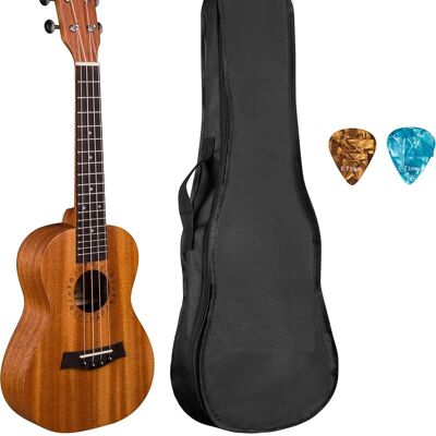 Unbranded 23" Concert Mahogany Ukulele Kit,Natural,Matt Unbranded 23" Concert Mahogany Ukulele Kit,Natural,Matt