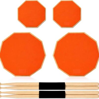 Unbranded 8 Pieces Drum Practice Pad and Sticks Set 12 Inch, 8... Unbranded 8 Pieces Drum Practice Pad and Sticks Set 12 Inch, 8...