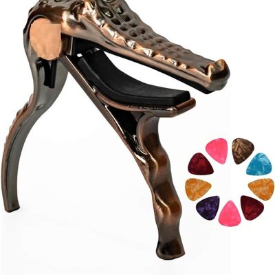 Unbranded Guitar Capo for Acoustic and Electric Guitars Crocod... Unbranded Guitar Capo for Acoustic and Electric Guitars Crocod...