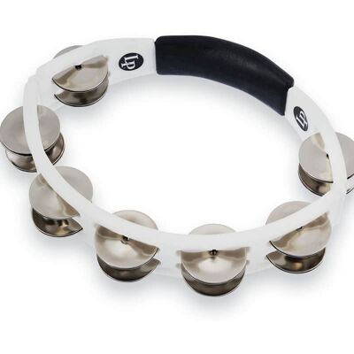 Latin Percussion L.P. CYCLOPS HANDHELD TAMBOURINE WHITE STEEL Latin Percussion L.P. CYCLOPS HANDHELD TAMBOURINE WHITE STEEL