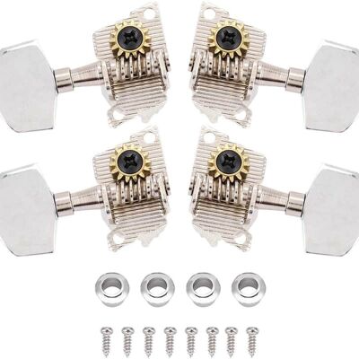 Unbranded 2L2R Ukulele Tuning Peg,Silver Classical Machine Hea... Unbranded 2L2R Ukulele Tuning Peg,Silver Classical Machine Hea...