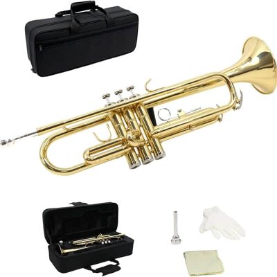 Unbranded Trumpet Set For Beginners & Students, Portable H... Unbranded Trumpet Set For Beginners & Students, Portable H...