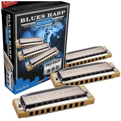 Hohner Hohner Blues Harp pro pack set of 3 harmonicas C, Hohner Hohner Blues Harp pro pack set of 3 harmonicas C,