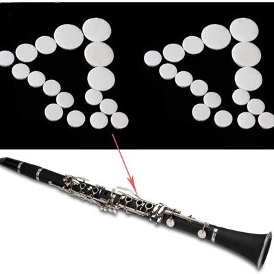 Unbranded 17pcs/Set Clarinet Leather Pads for Exquisite Wind I... Unbranded 17pcs/Set Clarinet Leather Pads for Exquisite Wind I...