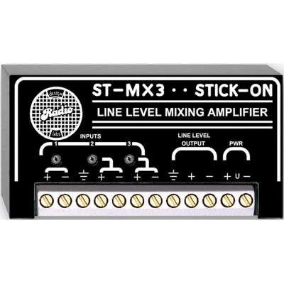 RDL RDL ST-MX3 Three Input One Output Line Level Mountable Mix... RDL RDL ST-MX3 Three Input One Output Line Level Mountable Mix...