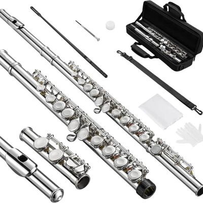 Unbranded Closed Hole C 16 Keys Flute for Student Beginner, Fl... Unbranded Closed Hole C 16 Keys Flute for Student Beginner, Fl...