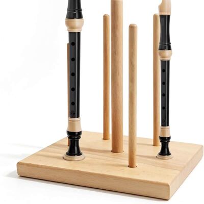 Unbranded Recorder Stand with 7 Multi-Size Pegs, Wooden Flute ... Unbranded Recorder Stand with 7 Multi-Size Pegs, Wooden Flute ...