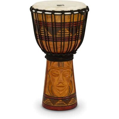 Toca Toca Origins Series Rope Tuned Wood 8" Djembe Tribal Mask Toca Toca Origins Series Rope Tuned Wood 8" Djembe Tribal Mask
