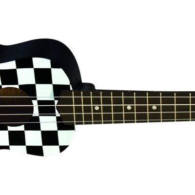 Kohala Tiki Uke Soprano Ukulele Checkered Kohala Tiki Uke Soprano Ukulele Checkered