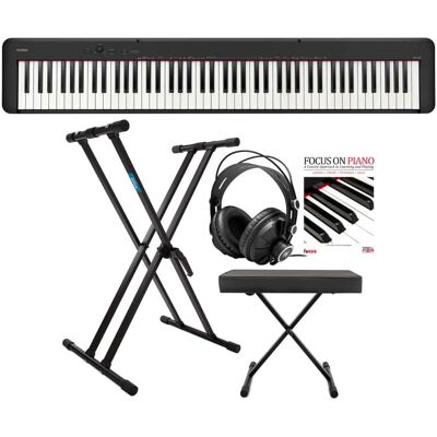 Casio CDP-S160 88-Key Digital Piano (Black) Bundle with Adjust... Casio CDP-S160 88-Key Digital Piano (Black) Bundle with Adjust...