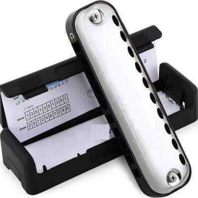 Unbranded Blues Harmonica for Students Adult Beginners 10 Hole... Unbranded Blues Harmonica for Students Adult Beginners 10 Hole...
