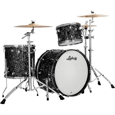 Ludwig Ludwig 3-Piece Neusonic Fab Drum Shell Pack Ebony Pearl Ludwig Ludwig 3-Piece Neusonic Fab Drum Shell Pack Ebony Pearl