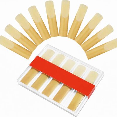 Unbranded 10 Pack Professional Alto Saxophone Reeds with Plast... Unbranded 10 Pack Professional Alto Saxophone Reeds with Plast...