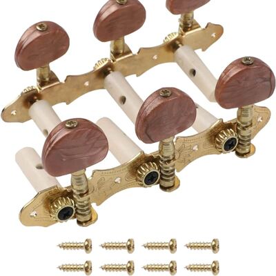 Unbranded 2Pcs Brown Buttons Classical Guitar String Tuners Ke... Unbranded 2Pcs Brown Buttons Classical Guitar String Tuners Ke...