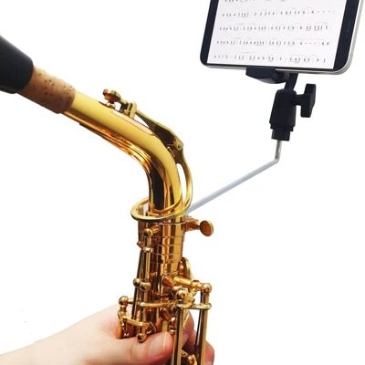 Unbranded Saxophone Marching Lyre Phone Holder, 360 Adjustable... Unbranded Saxophone Marching Lyre Phone Holder, 360 Adjustable...