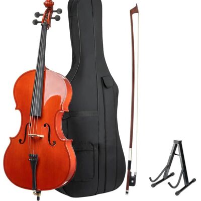 Unbranded 4/4 Full Size Cello, Beginner Cello 4/4, Acoustic Ce... Unbranded 4/4 Full Size Cello, Beginner Cello 4/4, Acoustic Ce...