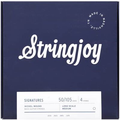 Stringjoy Stringjoy 4-String Electric Bass Medium Gauge Long S... Stringjoy Stringjoy 4-String Electric Bass Medium Gauge Long S...