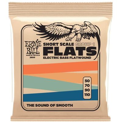 Ernie Ball Ernie Ball flats Short Scale Flatwound Electric Bas... Ernie Ball Ernie Ball flats Short Scale Flatwound Electric Bas...