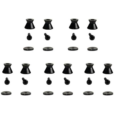 Unbranded 10 Pack of Black Guitar Strap Buttons for electric g... Unbranded 10 Pack of Black Guitar Strap Buttons for electric g...
