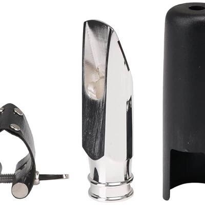 Unbranded Silver Metal JAZZ Bb Soprano Saxophone 6# Mouthpiece... Unbranded Silver Metal JAZZ Bb Soprano Saxophone 6# Mouthpiece...