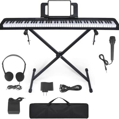 Unbranded 88 Key Piano Keyboard, Electric Piano with Semi Weig... Unbranded 88 Key Piano Keyboard, Electric Piano with Semi Weig...