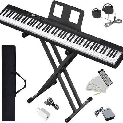 Unbranded Piano Keyboard 88 Keys Compact Digital Piano for Beg... Unbranded Piano Keyboard 88 Keys Compact Digital Piano for Beg...