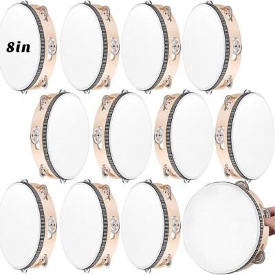 Unbranded 12 Pcs Tambourine Drum Bulk for Adults Hand Held Per... Unbranded 12 Pcs Tambourine Drum Bulk for Adults Hand Held Per...