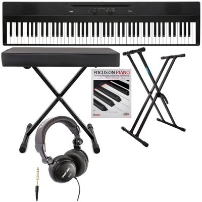 Korg Liano 88-Key Digital Piano (Black) with Stand, Bench, He... Korg Liano 88-Key Digital Piano (Black) with Stand, Bench, He...