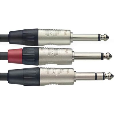 Stagg NYCPSPR ft n series y cable stereo phone plug x mono ... Stagg NYCPSPR ft n series y cable stereo phone plug x mono ...