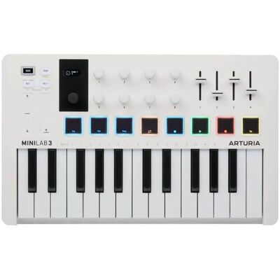Arturia Arturia Minilab 3 USB Midi Controller (White) Arturia Arturia Minilab 3 USB Midi Controller (White)
