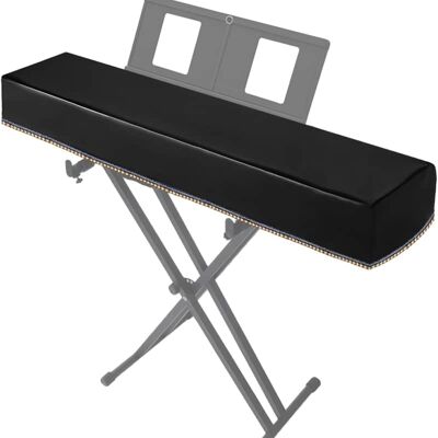 Unbranded 88 Key Piano Keyboard Cover,Black Leather Luxury Sof... Unbranded 88 Key Piano Keyboard Cover,Black Leather Luxury Sof...
