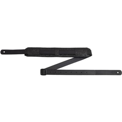 Levy's M11BGV-BLK 2 Black Florentine Leather Guitar Strap Levy's M11BGV-BLK 2 Black Florentine Leather Guitar Strap