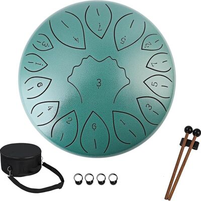 Unbranded Steel Tongue Drum, 12 Inch 15 Notes Outdoor Rain Dru... Unbranded Steel Tongue Drum, 12 Inch 15 Notes Outdoor Rain Dru...