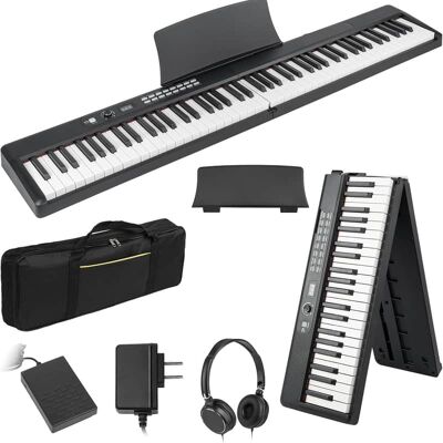 Unbranded 88 Key Digital Piano Foldable Full Size Electric Key... Unbranded 88 Key Digital Piano Foldable Full Size Electric Key...