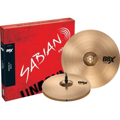 Sabian Sabian B8X First Pack with 14" Hi-Hat and 16" Crash Cym... Sabian Sabian B8X First Pack with 14" Hi-Hat and 16" Crash Cym...