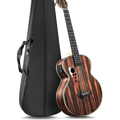 Unbranded Ebony Wood Baritone Ukulele 30inch Wood LCD Color Di... Unbranded Ebony Wood Baritone Ukulele 30inch Wood LCD Color Di...