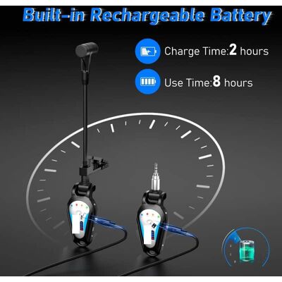 Unbranded 2.4G Wireless Saxophone Microphone, Clip-on Instrume... Unbranded 2.4G Wireless Saxophone Microphone, Clip-on Instrume...