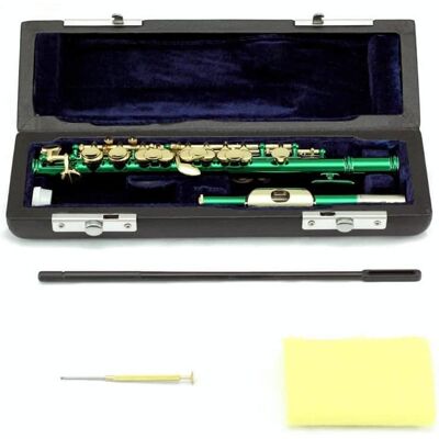 Unbranded Green Piccolo Flute w Gold Keys LIMITED Unbranded Green Piccolo Flute w Gold Keys LIMITED