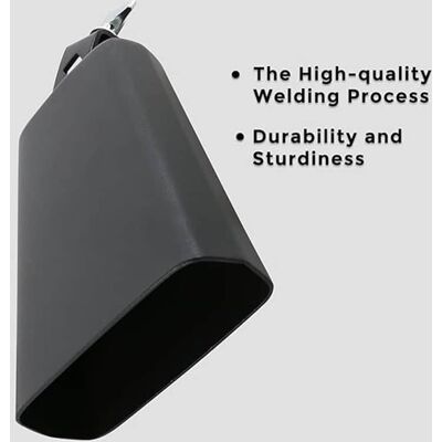 Unbranded Cowbell, Steel Cowbell 7- inch Hand Percussion Cowbe... Unbranded Cowbell, Steel Cowbell 7- inch Hand Percussion Cowbe...