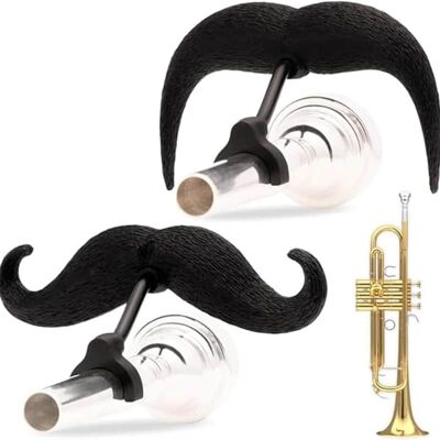 Unbranded 2-Pack Clip-on Mustache for Trumpet Mouthpiece, XL a... Unbranded 2-Pack Clip-on Mustache for Trumpet Mouthpiece, XL a...