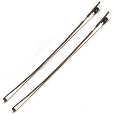 Unbranded High Quality Two (2) New 4/4 Full Size Violin Bow Br... Unbranded High Quality Two (2) New 4/4 Full Size Violin Bow Br...