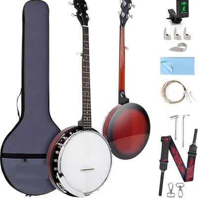 Unbranded Banjo 5 String Banjos,Professional Full Size 38 Inch... Unbranded Banjo 5 String Banjos,Professional Full Size 38 Inch...