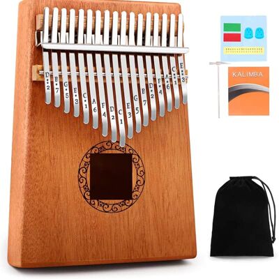 Unbranded Portable 17 Keys Mbira Finger Piano with Tune Hammer... Unbranded Portable 17 Keys Mbira Finger Piano with Tune Hammer...