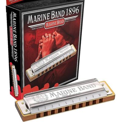Hohner 1896BX-F Marine Band Key of F Boxed Package Harmonica Hohner 1896BX-F Marine Band Key of F Boxed Package Harmonica