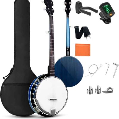 Unbranded Banjo 5 String Full Size Banjoes Set, 38 Inch Beginn... Unbranded Banjo 5 String Full Size Banjoes Set, 38 Inch Beginn...