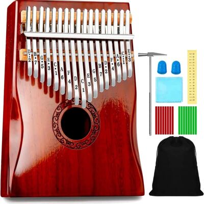Unbranded 17 Keys Mbira Finger Piano with Tune Hammer and Stud... Unbranded 17 Keys Mbira Finger Piano with Tune Hammer and Stud...