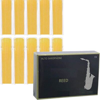 Unbranded Alto Saxophone Reeds for Alto Sax Strength 2.5; Box ... Unbranded Alto Saxophone Reeds for Alto Sax Strength 2.5; Box ...