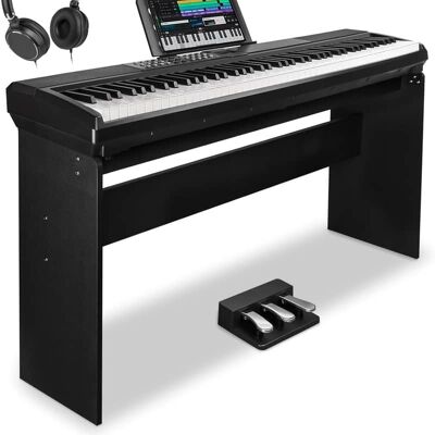Unbranded 88 Keys Weighted Keyboard Piano with Stand & Sus... Unbranded 88 Keys Weighted Keyboard Piano with Stand & Sus...